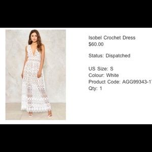 Nasty Gal white dress - worn once!